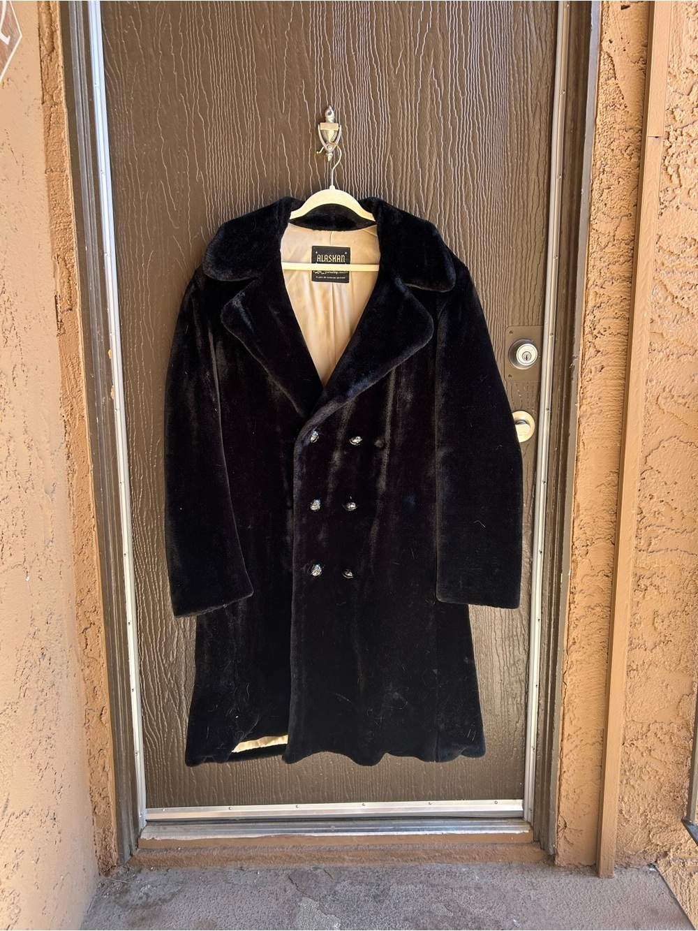 Black Fur Men's Coat